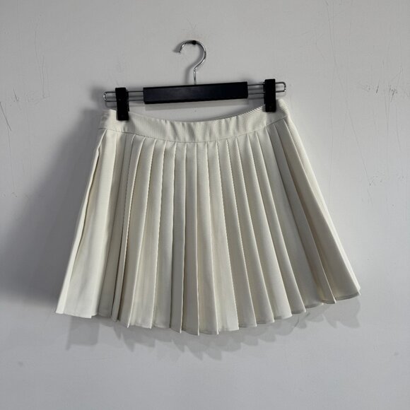 Commense Suit Waistcoat With Pleated Mini Skirt Set  White NWT, Size M - Picture 5 of 16